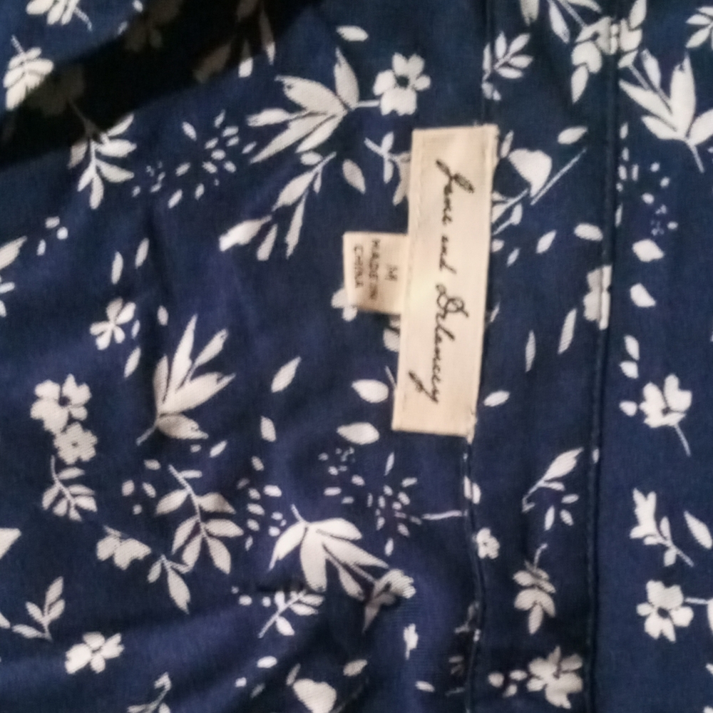Elegant Floral Blue Mini Dress - Picture 3 of 3